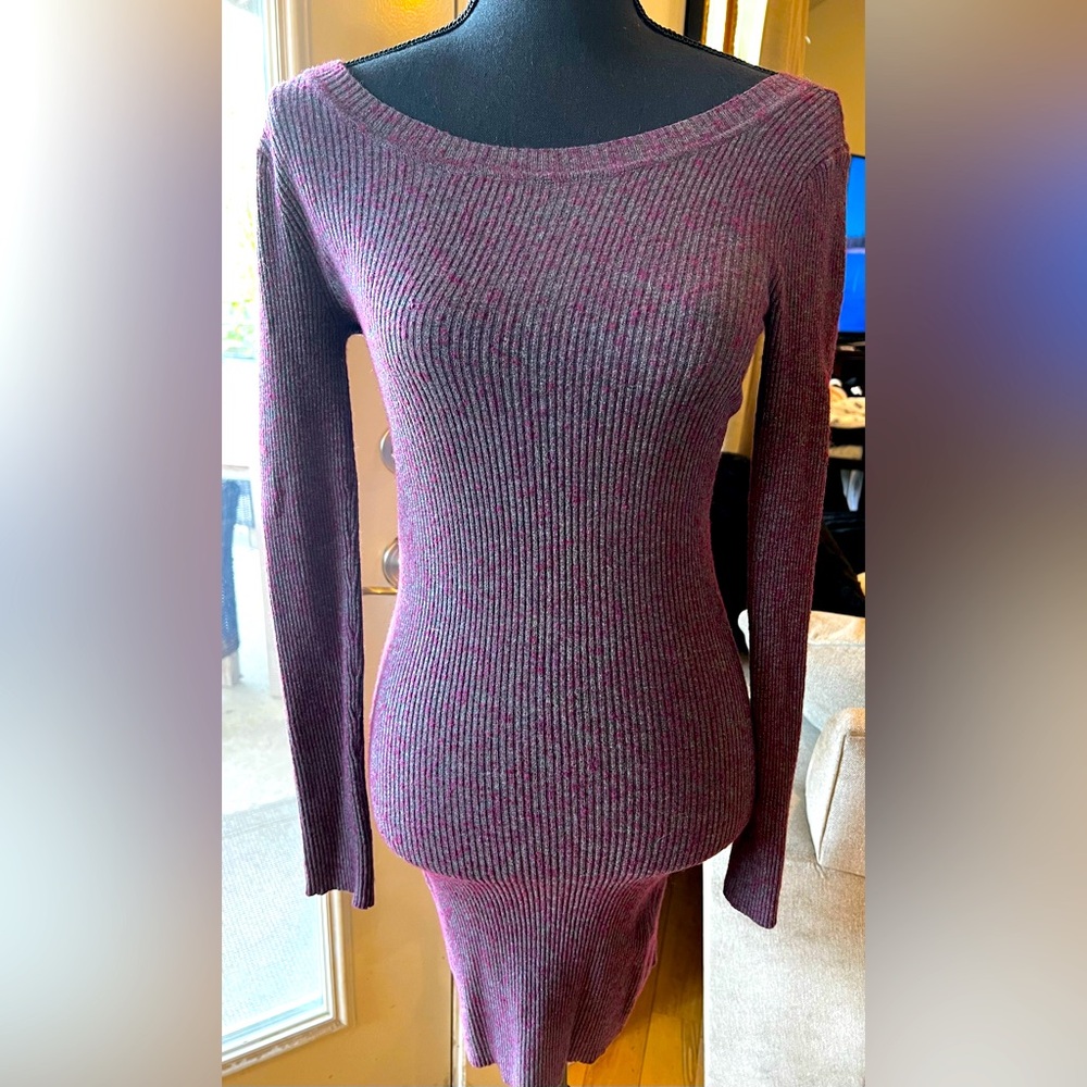Armani Exchange Open Back Sweater Dress.